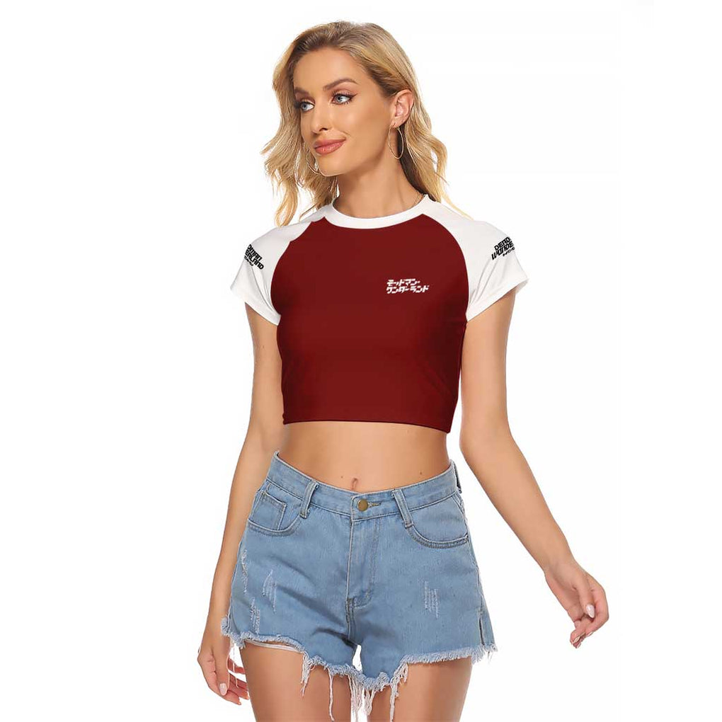 Deadman Wonderland Raglan Cropped T Shirt Anime Style