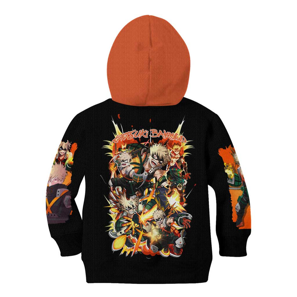Katsuki Bakugo V2 My Hero Academia Kid Hoodie Anime Style