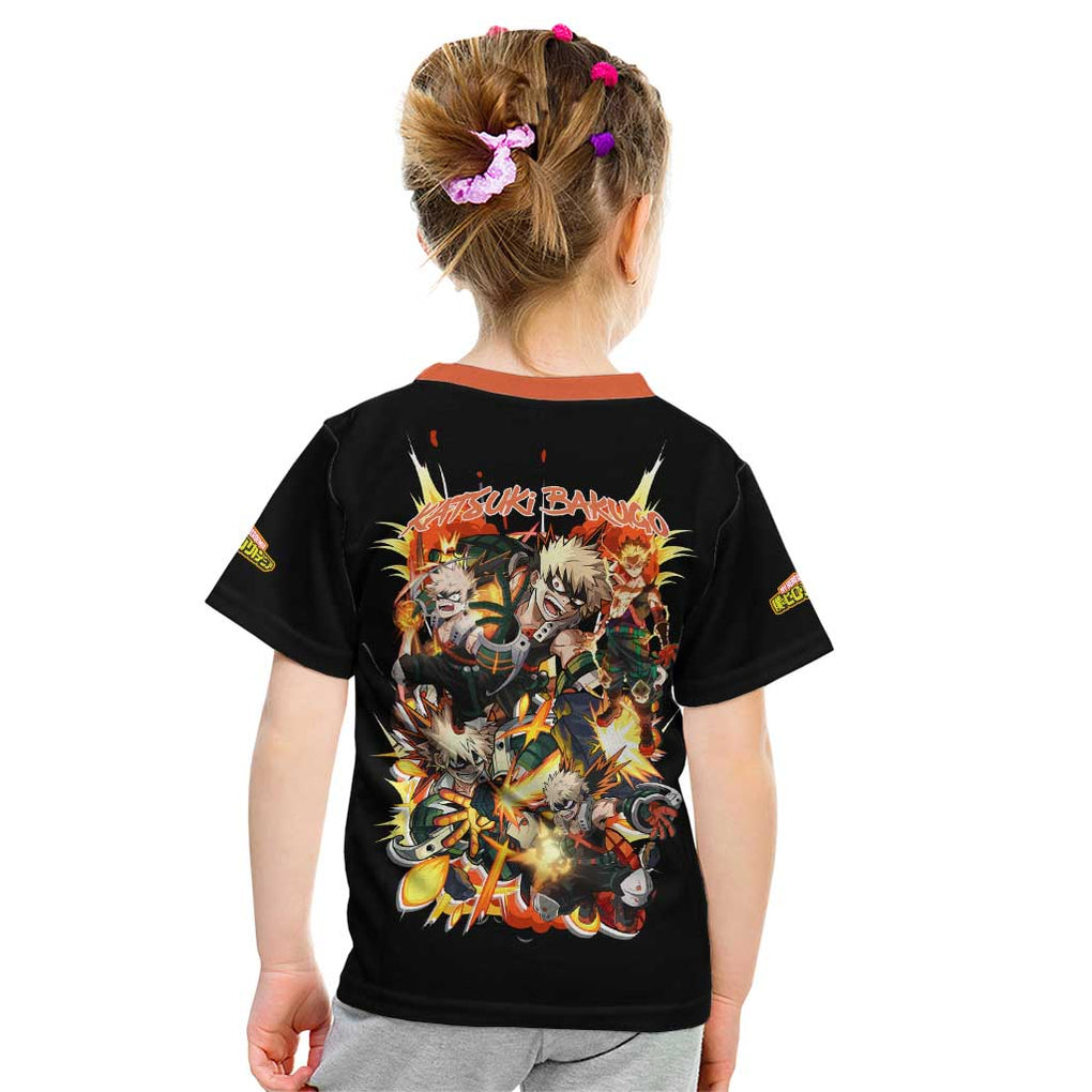 Katsuki Bakugo V2 My Hero Academia Kid T Shirt Anime Style