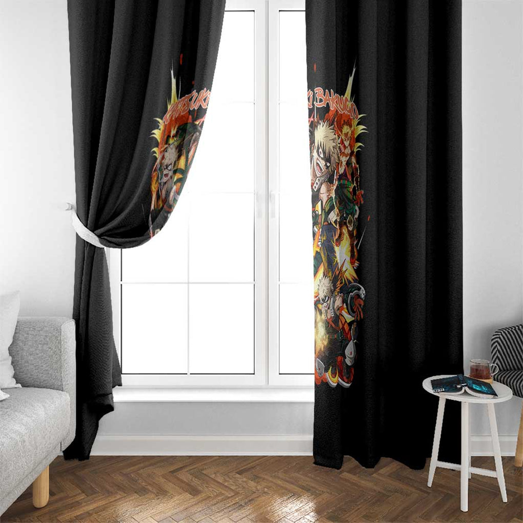 Katsuki Bakugo V2 My Hero Academia Window Curtain Anime Style