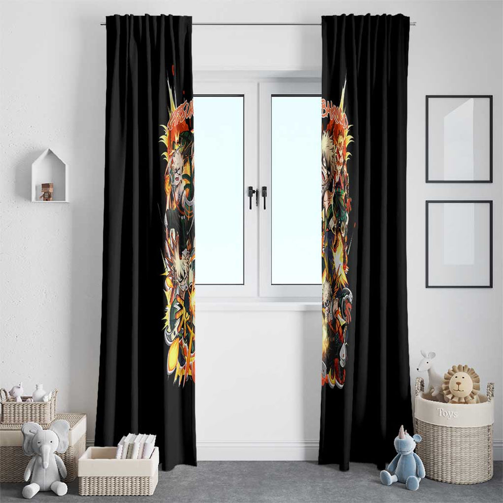 Katsuki Bakugo V2 My Hero Academia Window Curtain Anime Style