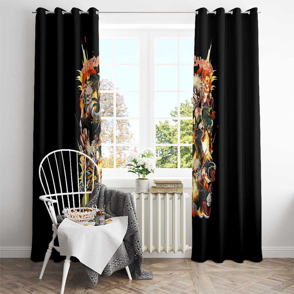 Katsuki Bakugo V2 My Hero Academia Window Curtain Anime Style