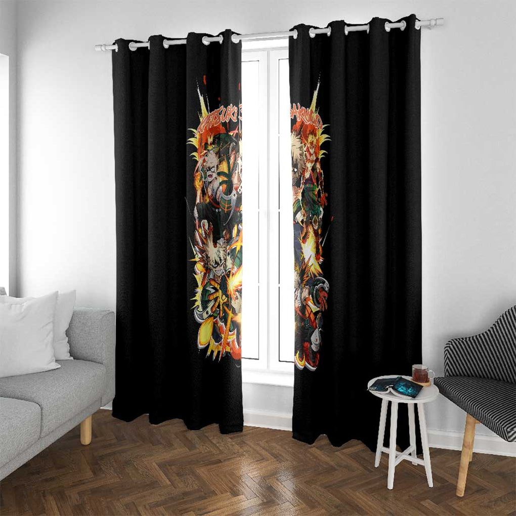 Katsuki Bakugo V2 My Hero Academia Window Curtain Anime Style