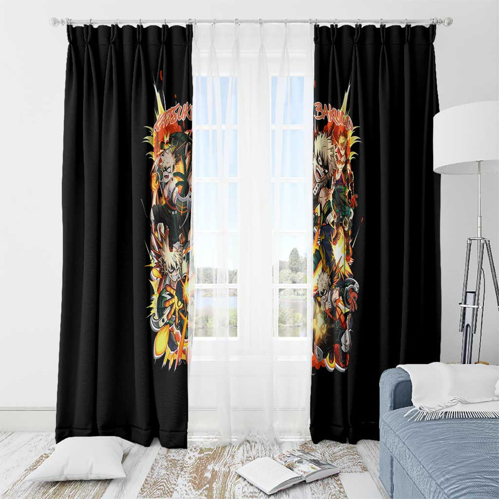 Katsuki Bakugo V2 My Hero Academia Window Curtain Anime Style