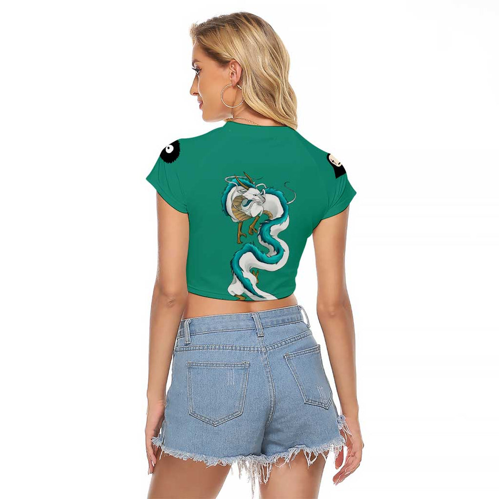 Spirited Away Studio Ghibli Hoodie Raglan Cropped T Shirt Anime Style