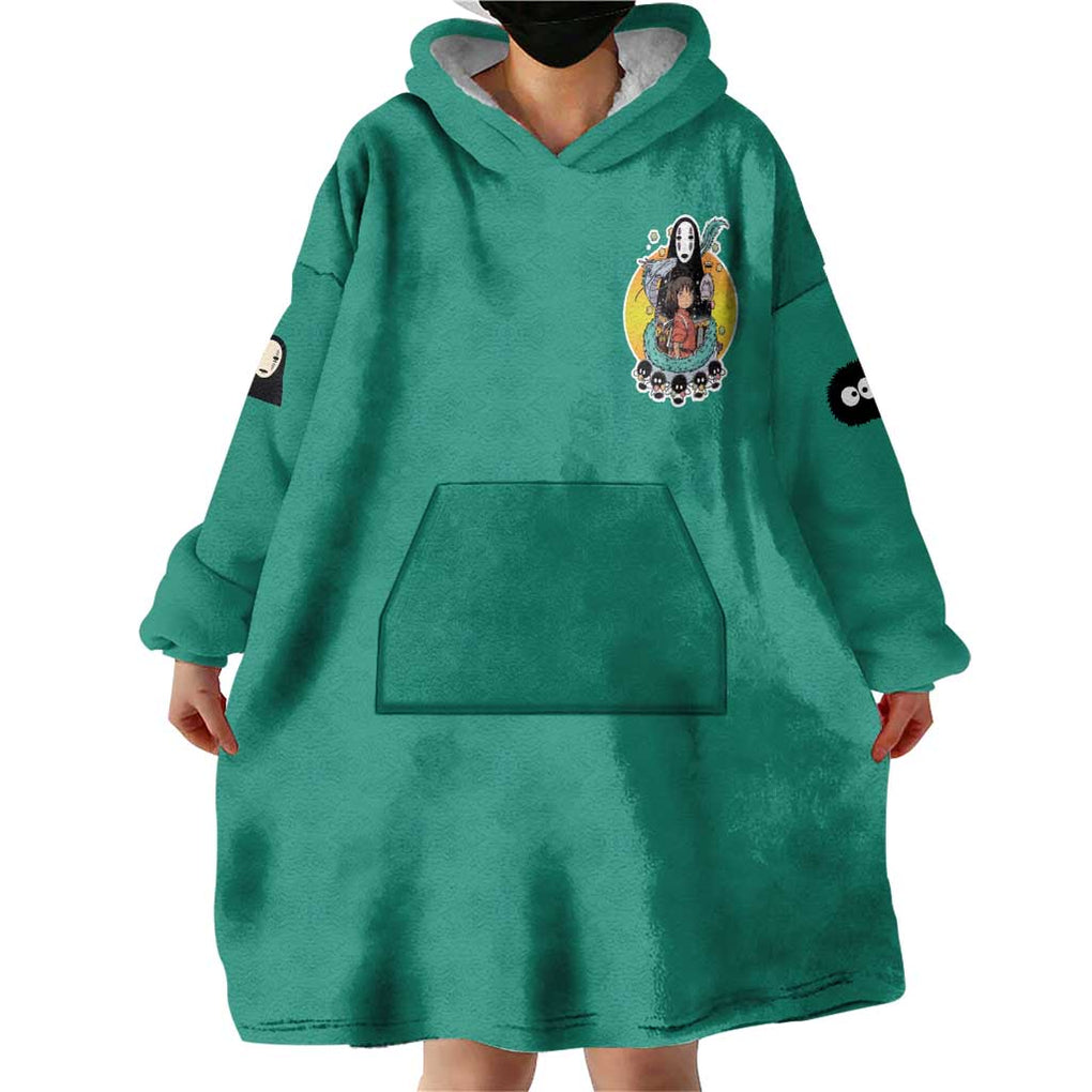 Spirited Away Studio Ghibli Hoodie Wearable Blanket Hoodie Anime Style