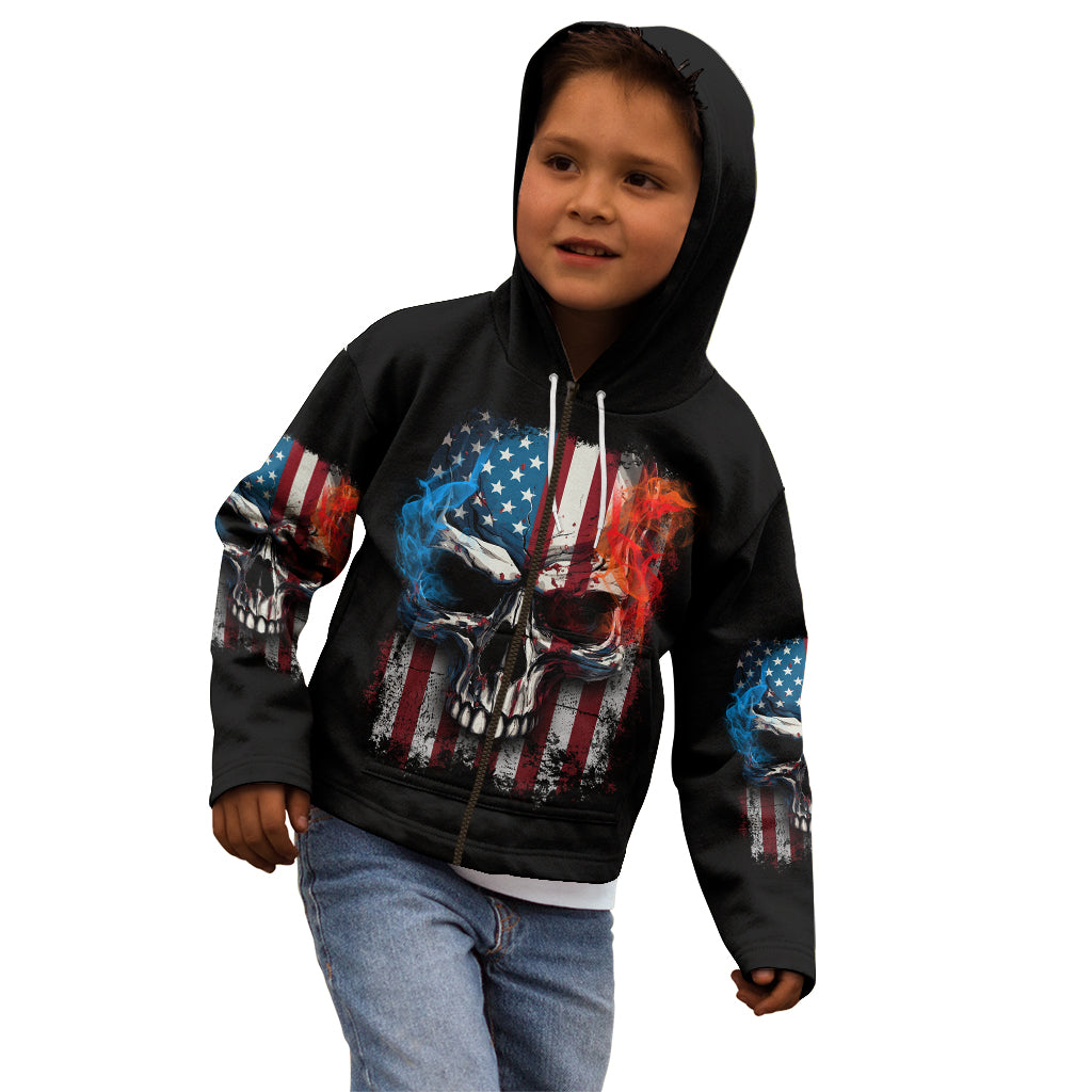 i-have-three-sides-skull-flag-kid-hoodie