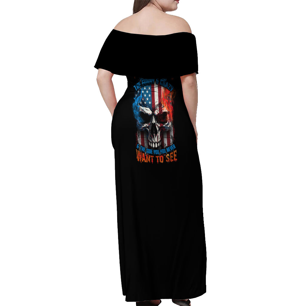i-have-three-sides-skull-flag-off-shoulder-maxi-dress