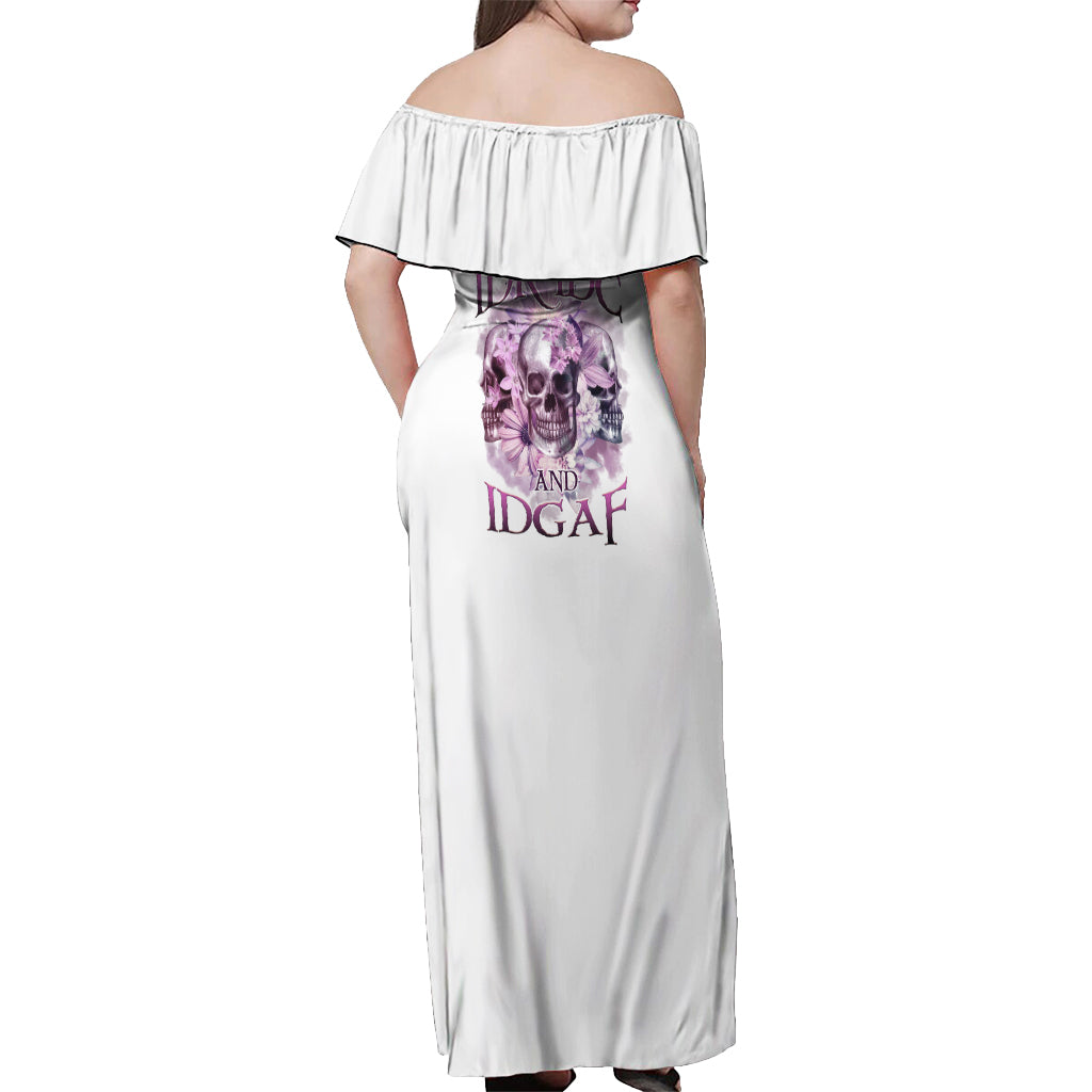 stuck-between-idk-idc-and-idgaf-skull-off-shoulder-maxi-dress