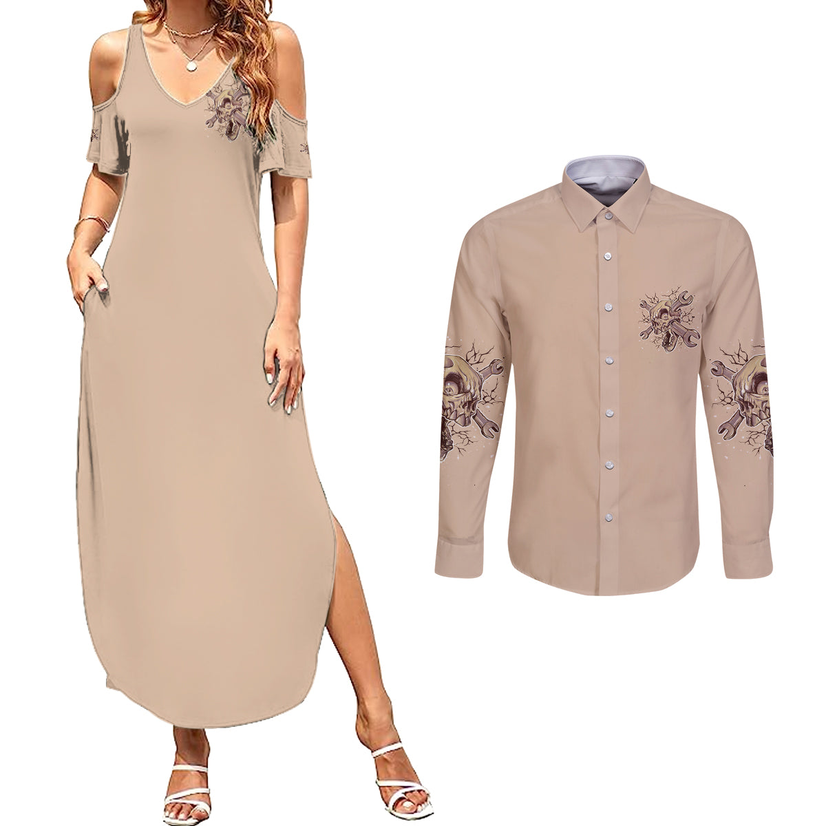 i-can-fix-stupid-but-its-gonna-hurt-couples-matching-summer-maxi-dress-and-long-sleeve-button-shirt