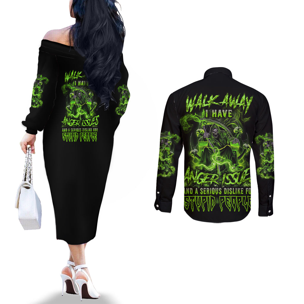 walk-away-i-have-anger-issues-couples-matching-off-the-shoulder-long-sleeve-dress-and-long-sleeve-button-shirt
