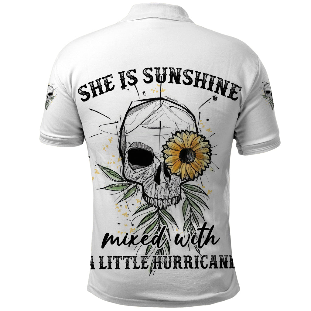 she-is-sunshine-skull-sunflower-polo-shirt