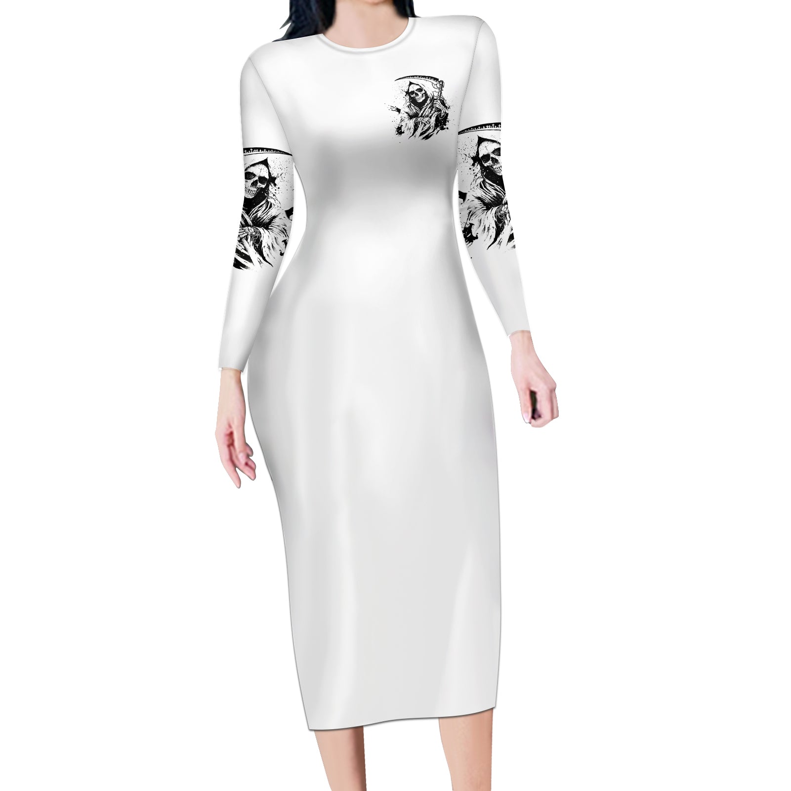 did-i-piss-you-off-skull-reaper-long-sleeve-bodycon-dress