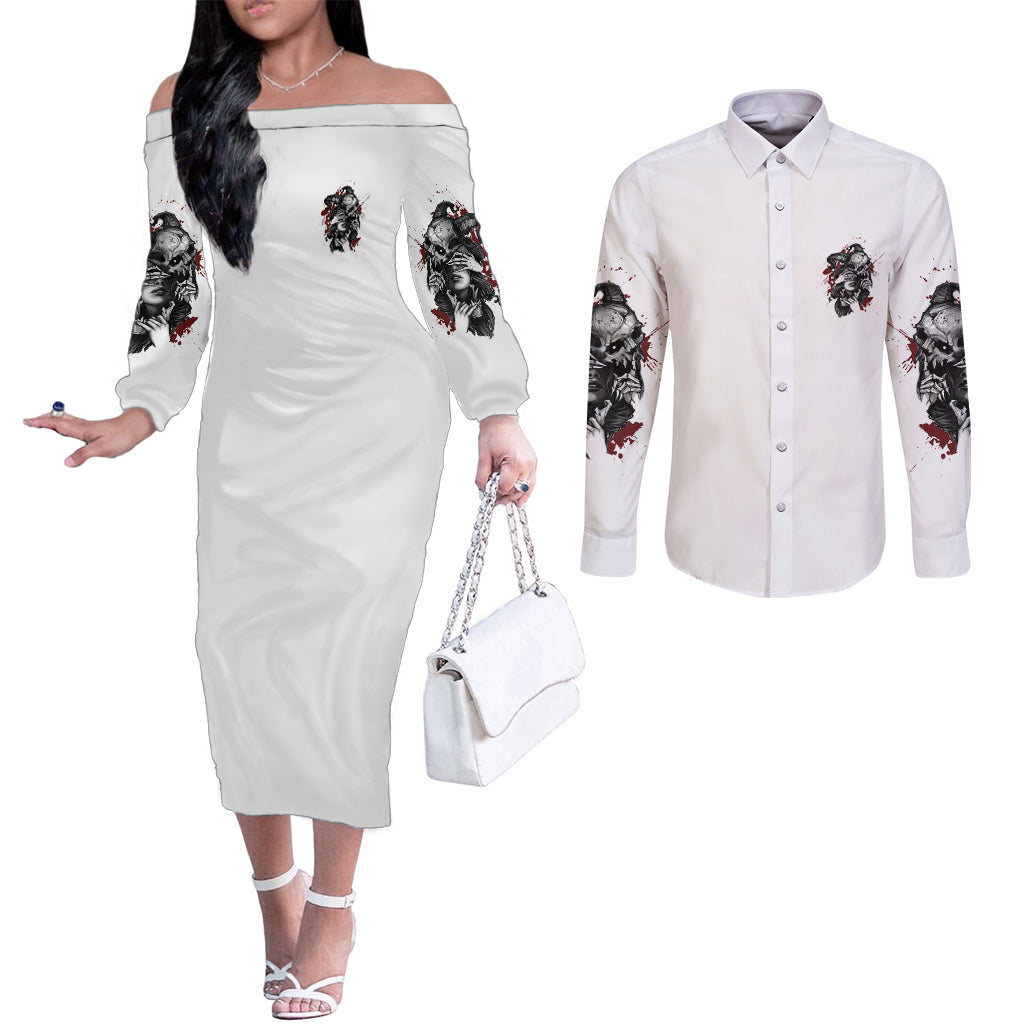 love-me-like-my-demons-do-skull-couples-matching-off-the-shoulder-long-sleeve-dress-and-long-sleeve-button-shirt