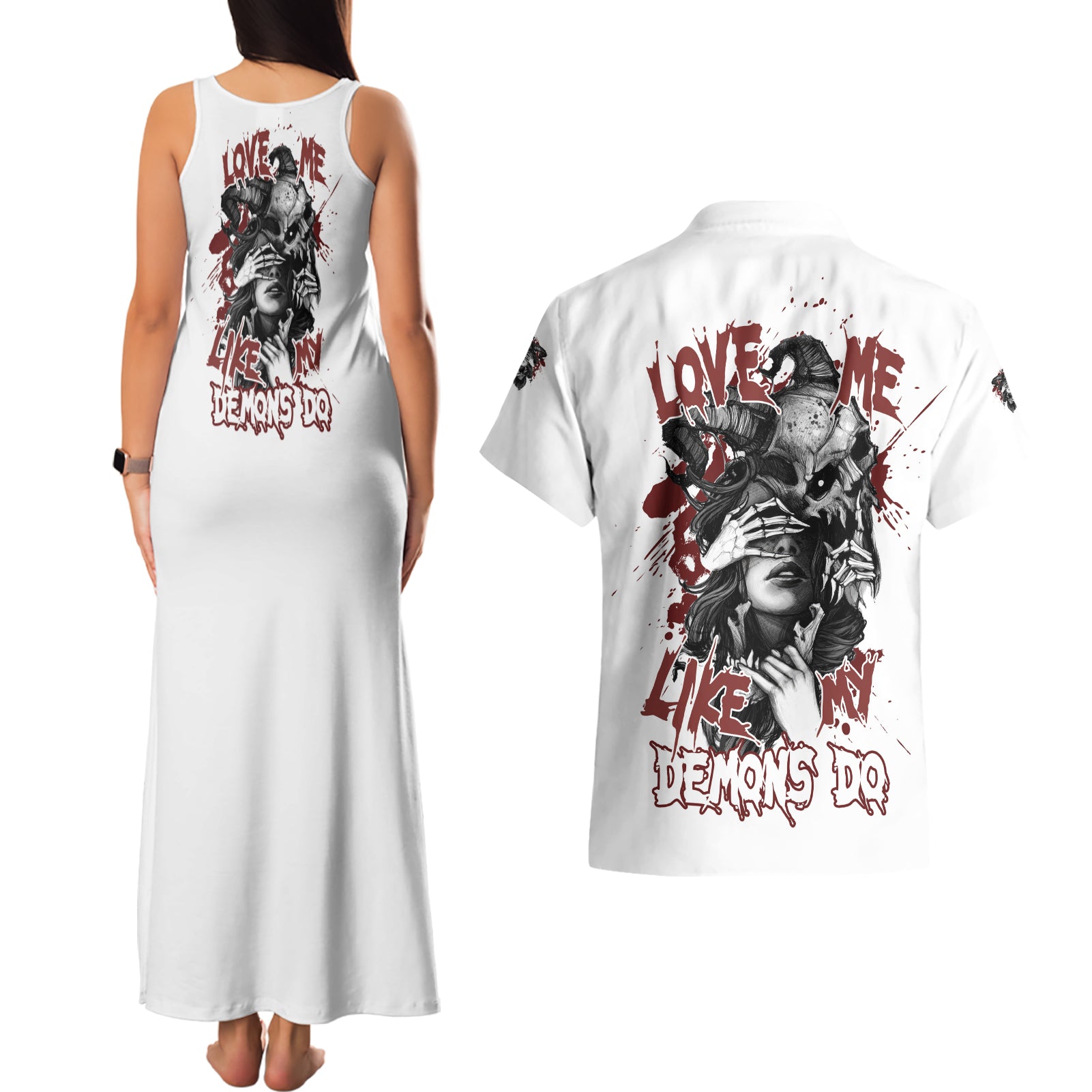 love-me-like-my-demons-do-skull-couples-matching-tank-maxi-dress-and-hawaiian-shirt