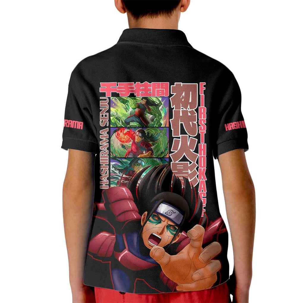 Hashirama Senju V2 Naruto Kid Polo Shirt Japan Anime Style