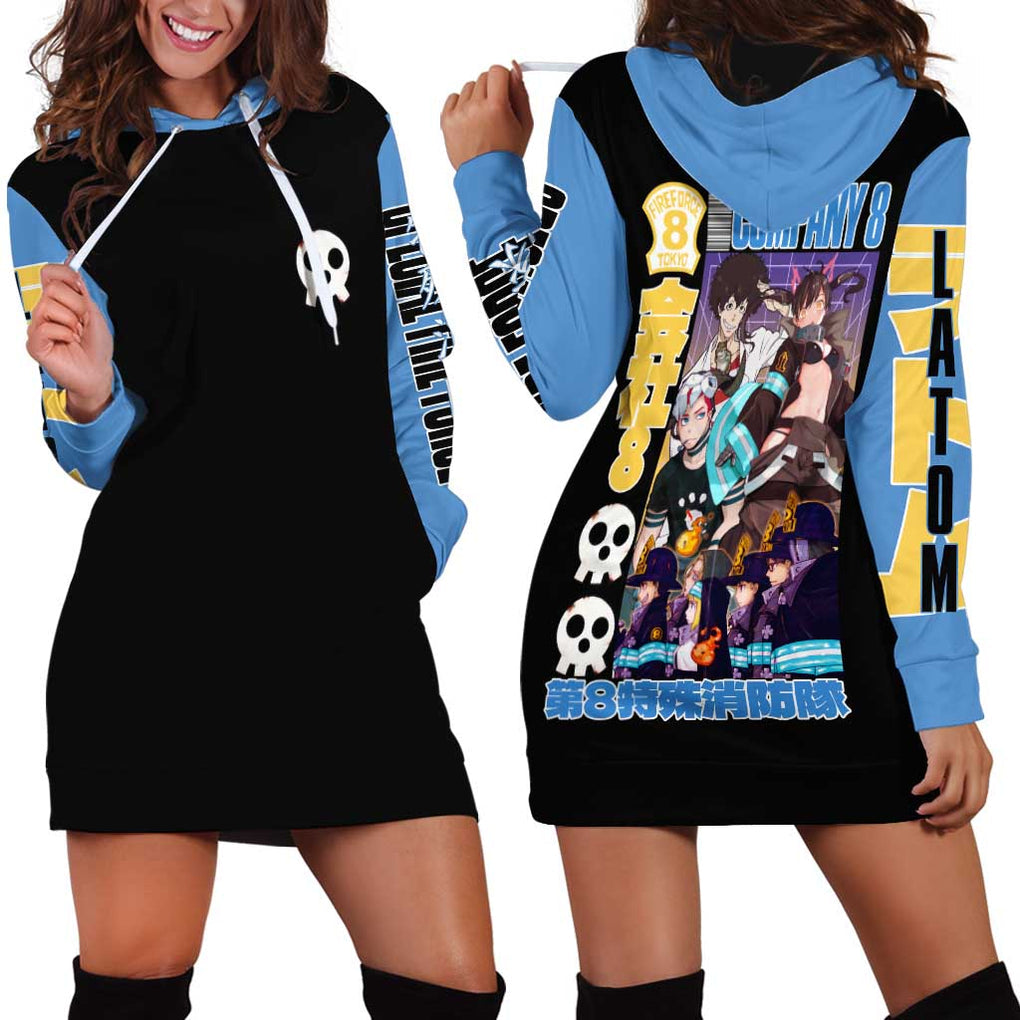 Company 8 Fire Force Hoodie Dress Japan Anime Style