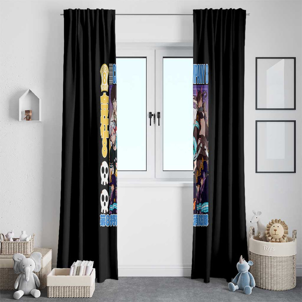 Company 8 Fire Force Window Curtain Japan Anime Style