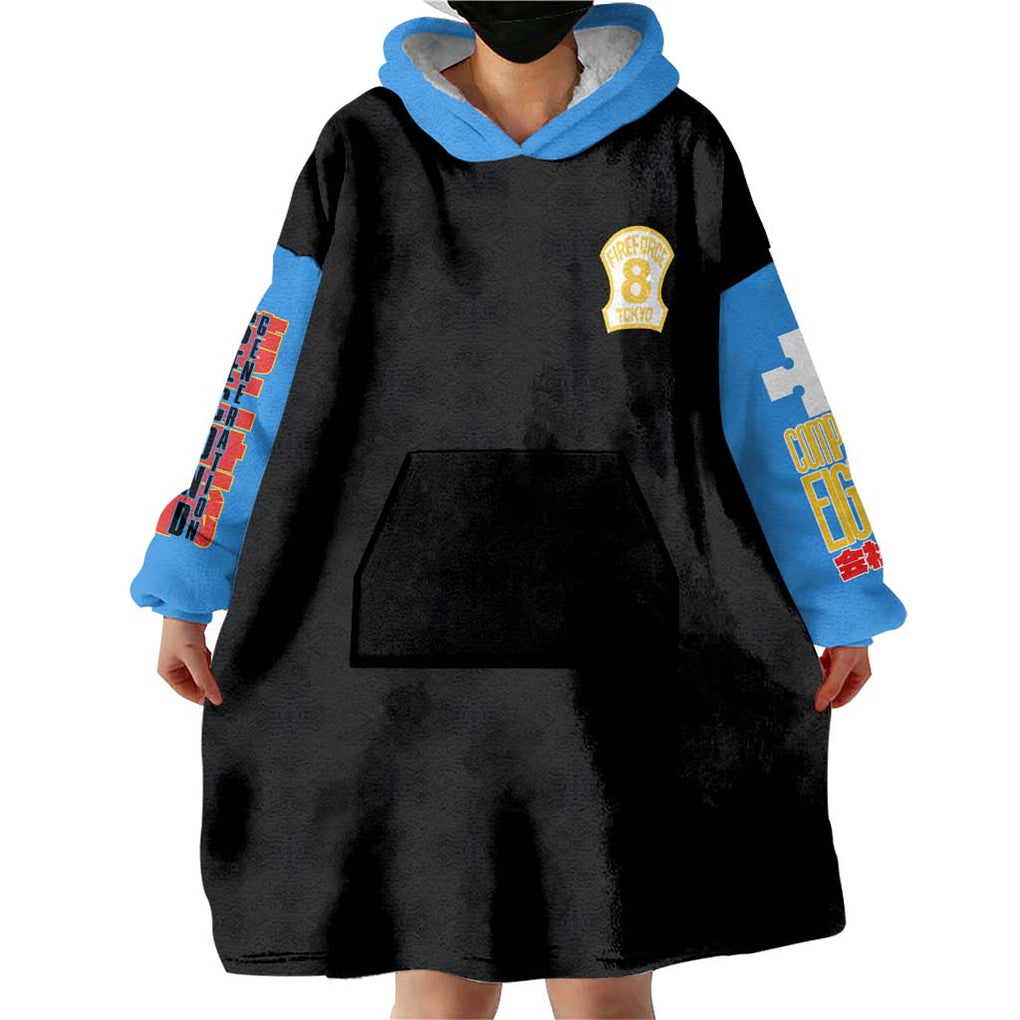 Maki Oze Fire Force Wearable Blanket Hoodie Japan Anime Style