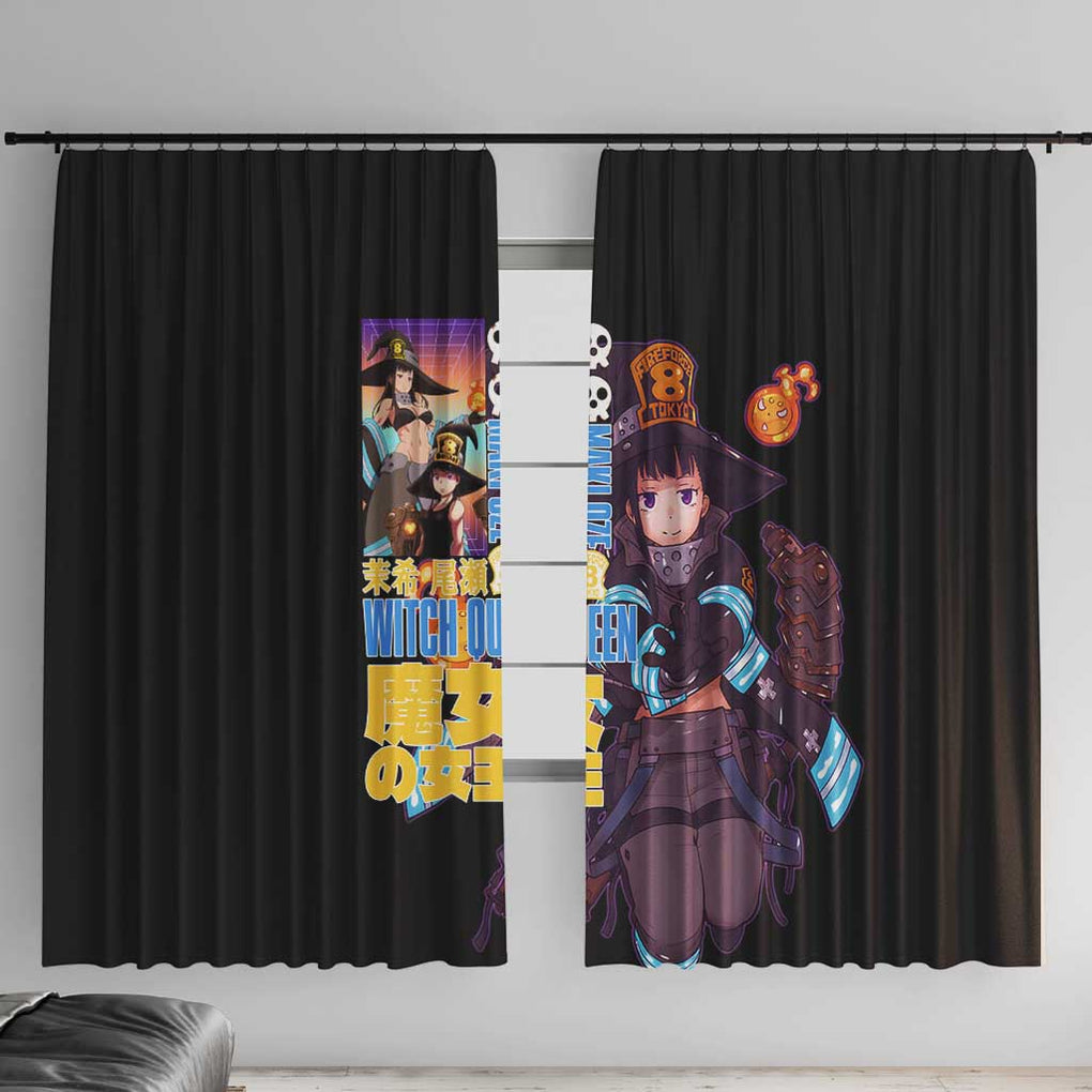 Maki Oze Fire Force Window Curtain Japan Anime Style