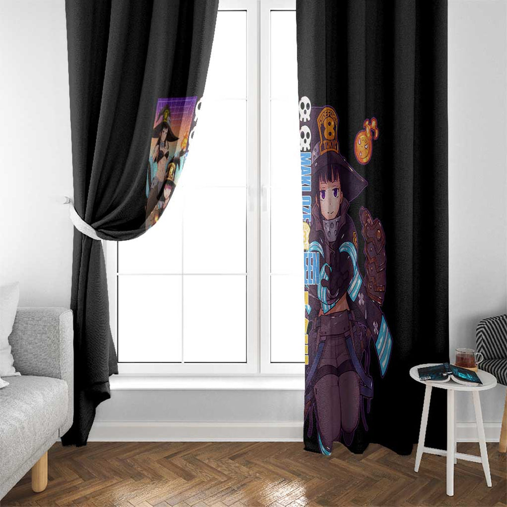 Maki Oze Fire Force Window Curtain Japan Anime Style