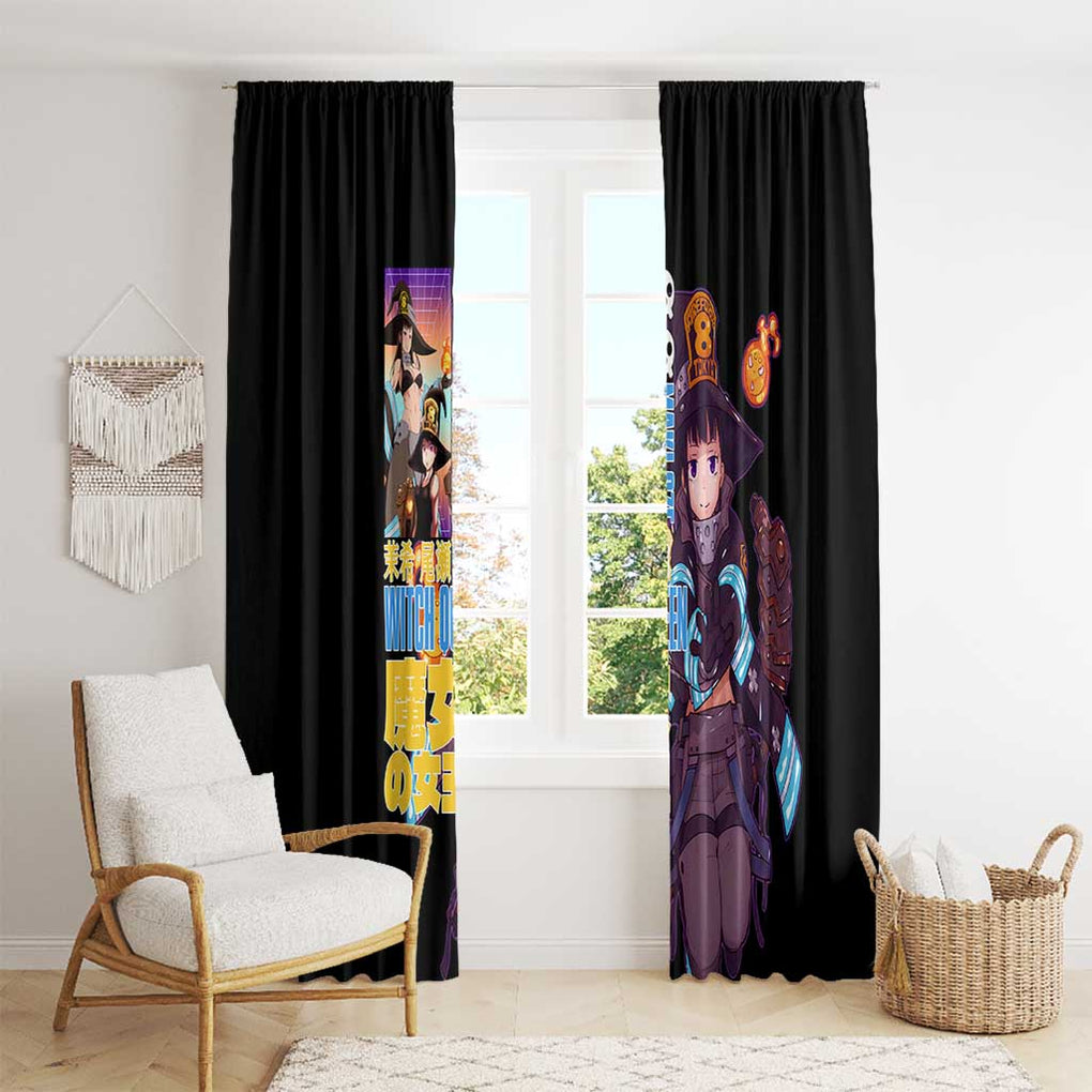 Maki Oze Fire Force Window Curtain Japan Anime Style