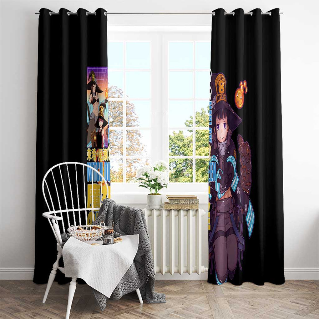 Maki Oze Fire Force Window Curtain Japan Anime Style