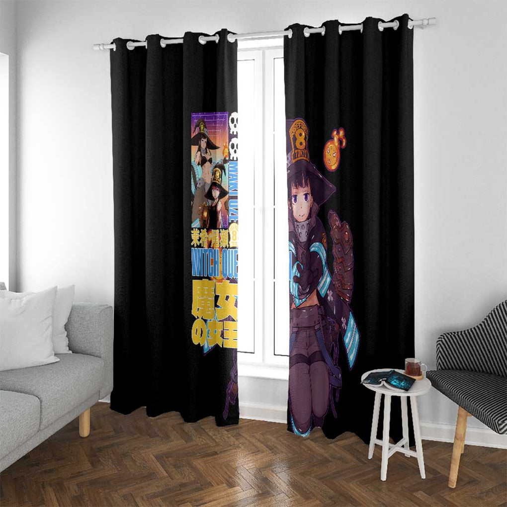 Maki Oze Fire Force Window Curtain Japan Anime Style