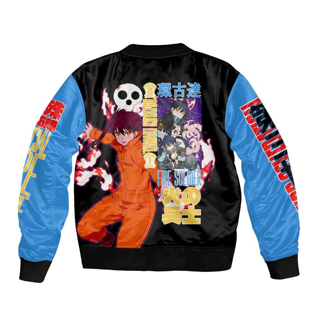 Tamaki Kotatsu Fire Force Bomber Jacket Japan Anime Style