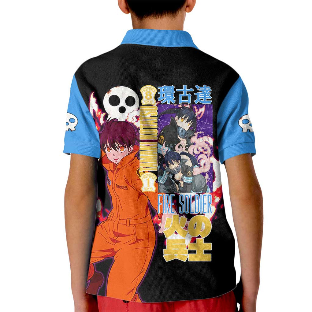 Tamaki Kotatsu Fire Force Kid Polo Shirt Japan Anime Style