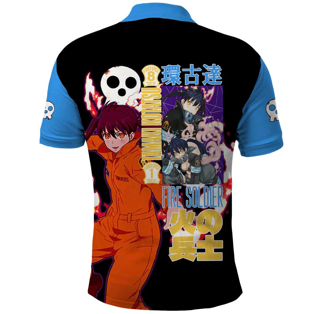 Tamaki Kotatsu Fire Force Polo Shirt Japan Anime Style