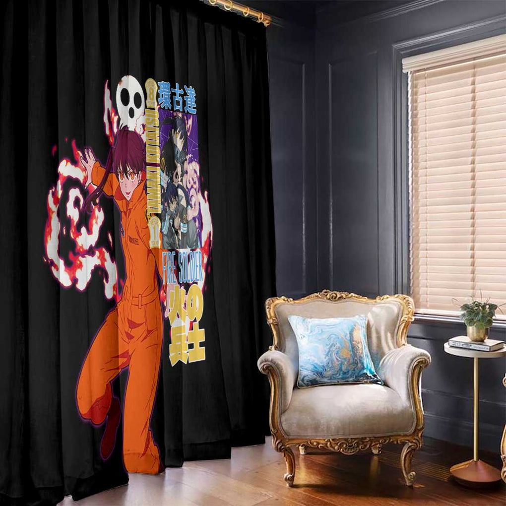 Tamaki Kotatsu Fire Force Window Curtain Japan Anime Style