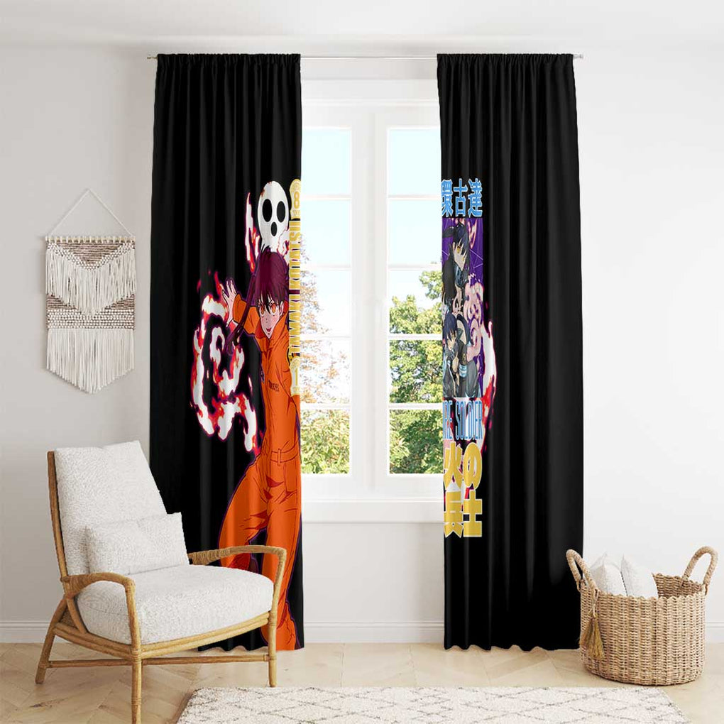 Tamaki Kotatsu Fire Force Window Curtain Japan Anime Style