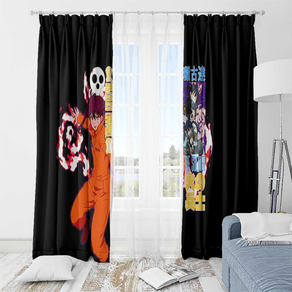 Tamaki Kotatsu Fire Force Window Curtain Japan Anime Style