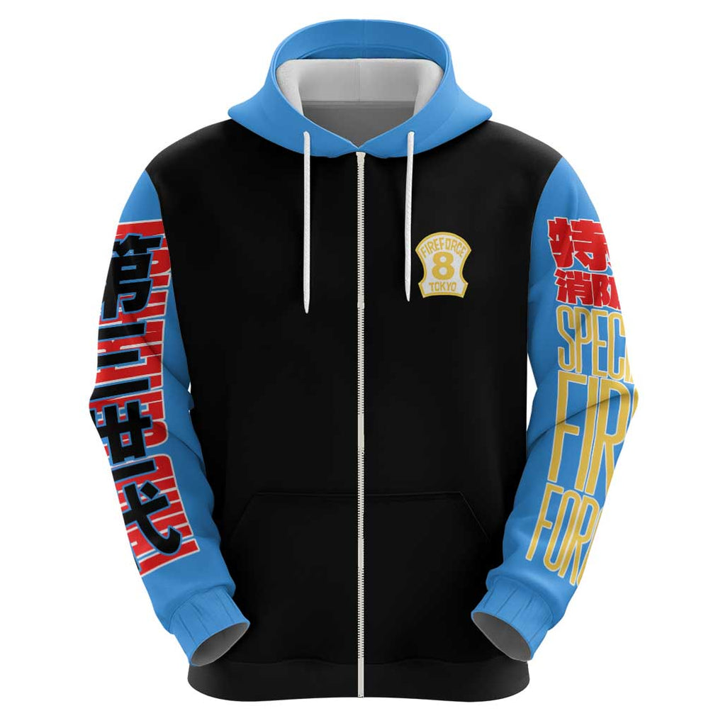 Tamaki Kotatsu Fire Force Zip Hoodie Japan Anime Style