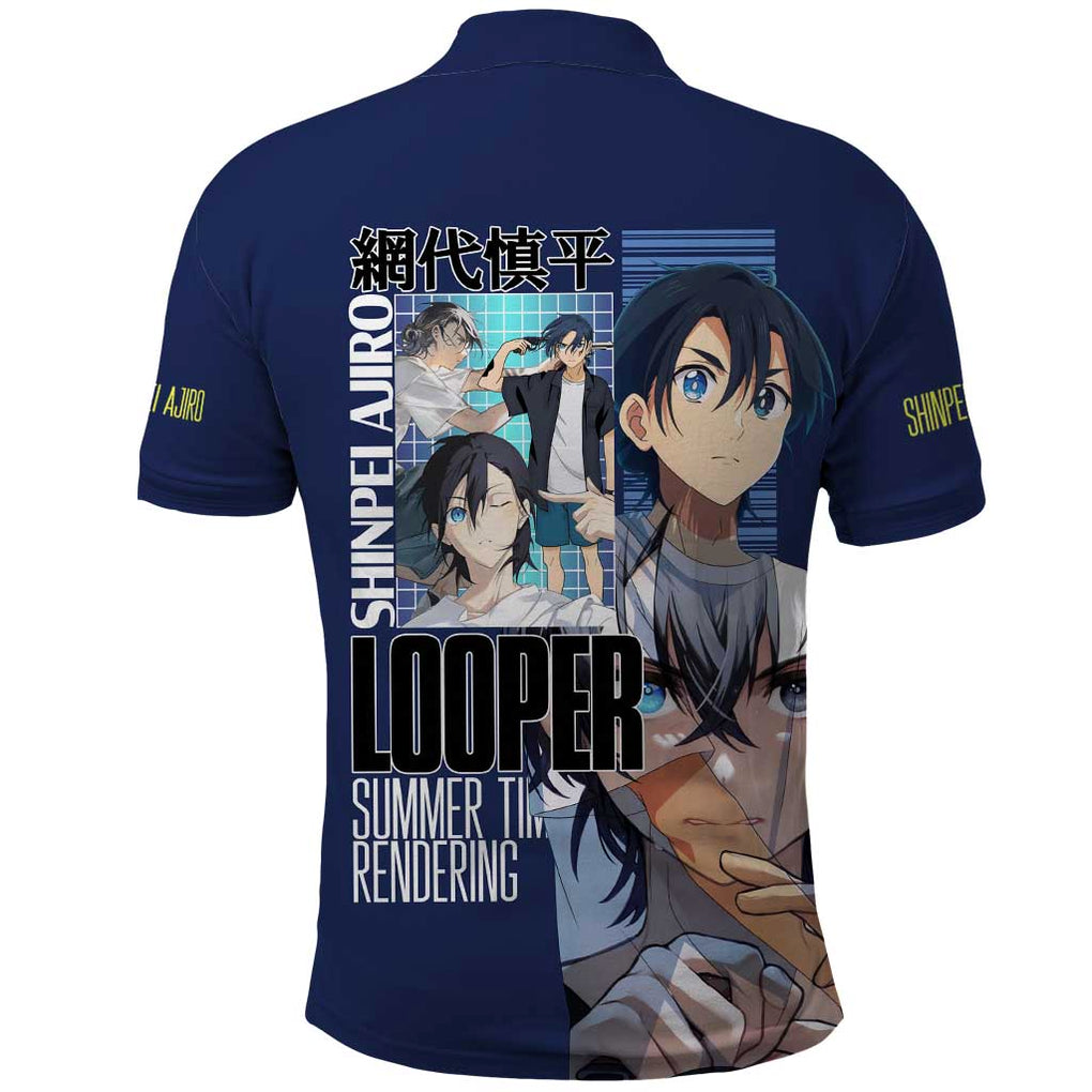 Ajiro Shinpei Summer Time Rendering Polo Shirt Japan Anime Style