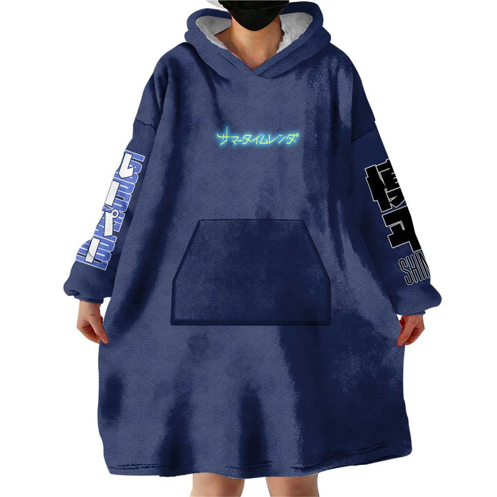 Ajiro Shinpei Summer Time Rendering Wearable Blanket Hoodie Japan Anime Style