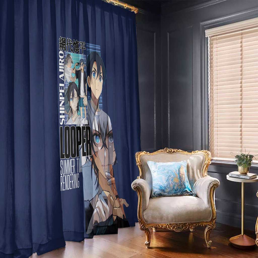 Ajiro Shinpei Summer Time Rendering Window Curtain Japan Anime Style