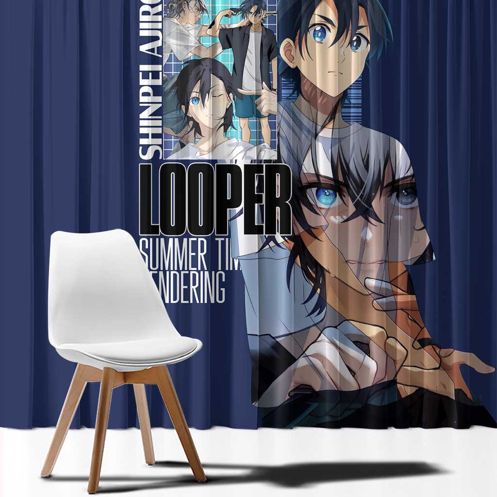 Ajiro Shinpei Summer Time Rendering Window Curtain Japan Anime Style