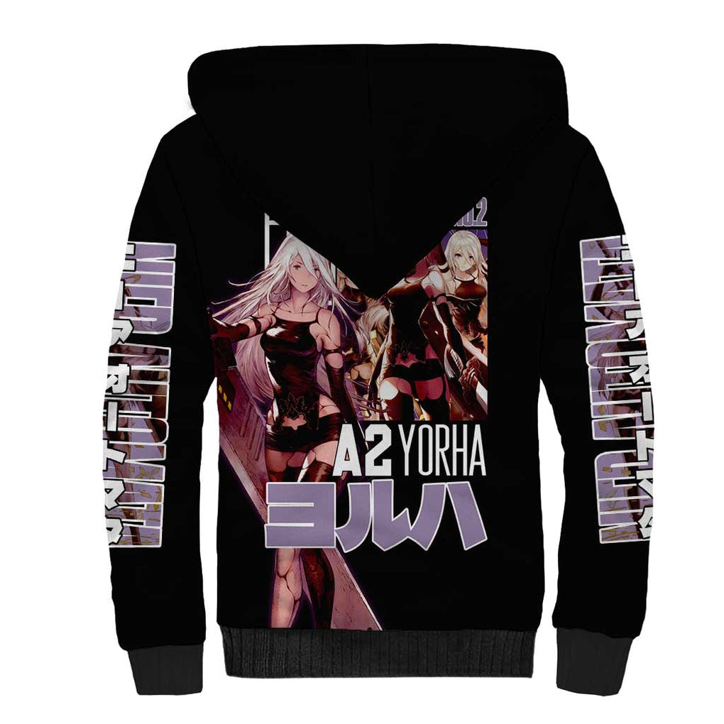 A2 Nier Automata Sherpa Hoodie Japan Anime Style