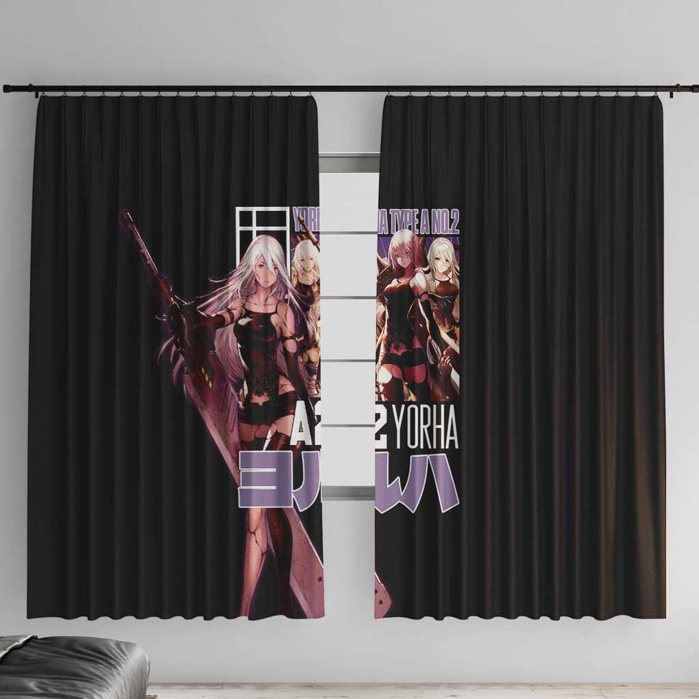 A2 Nier Automata Window Curtain Japan Anime Style