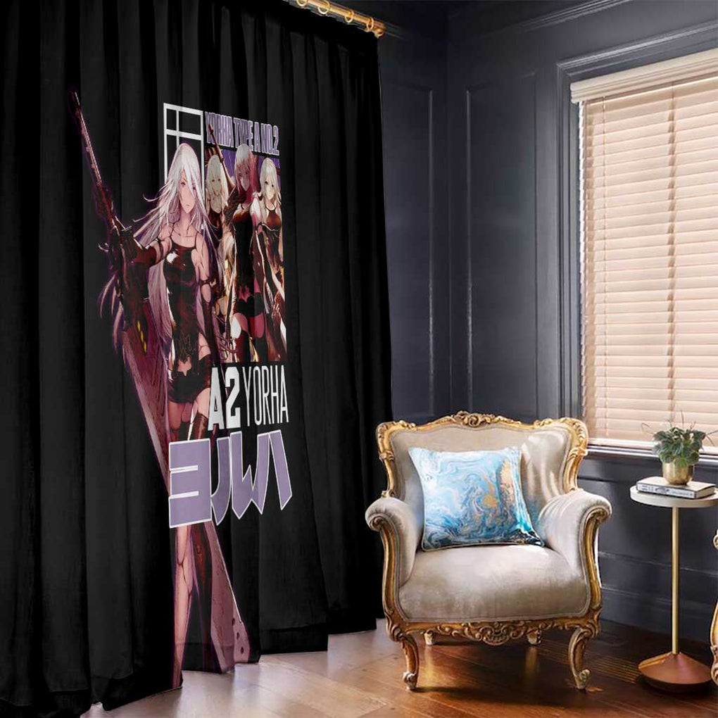 A2 Nier Automata Window Curtain Japan Anime Style