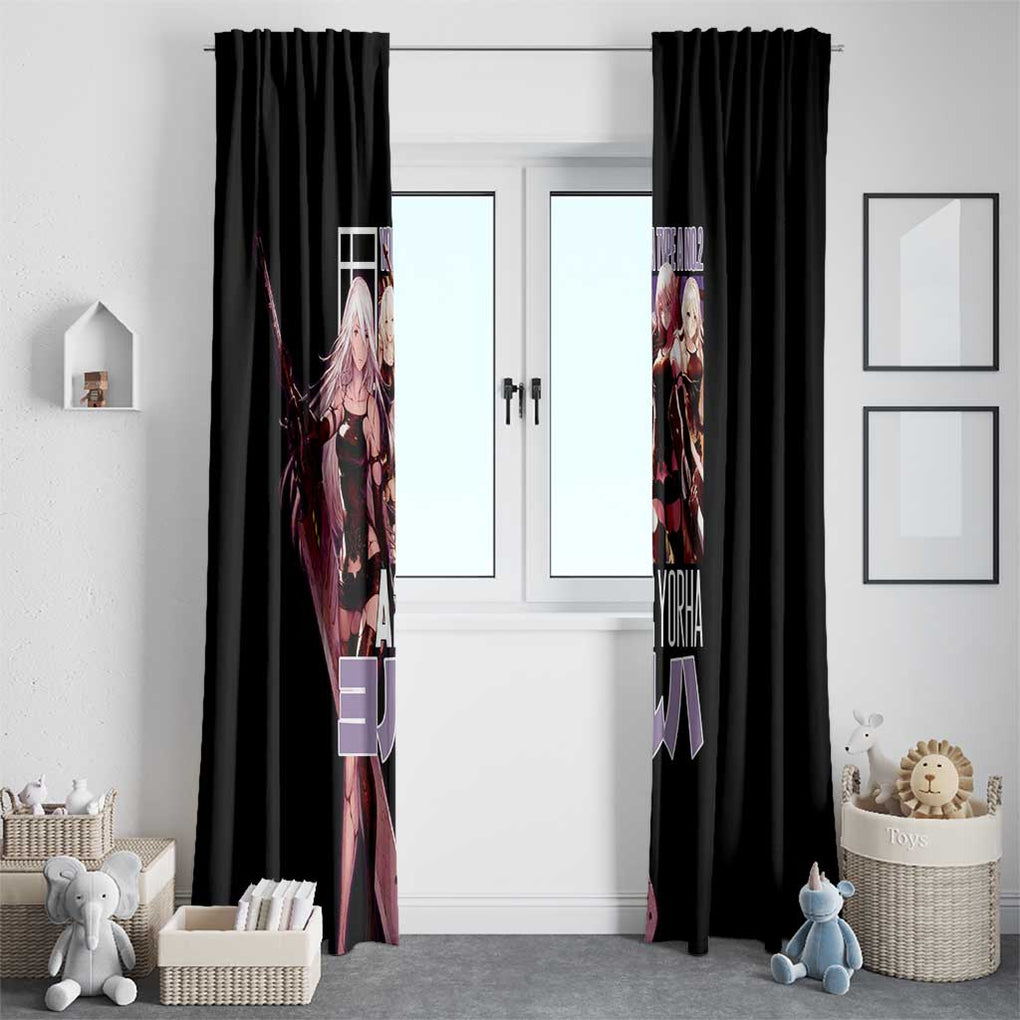 A2 Nier Automata Window Curtain Japan Anime Style