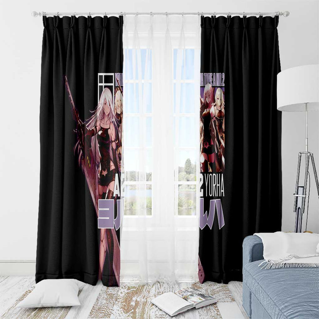 A2 Nier Automata Window Curtain Japan Anime Style