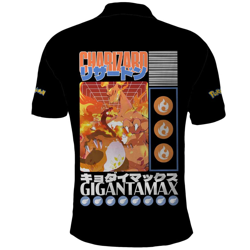 Gigantamax Charizard Poke Polo Shirt Japan Anime Style