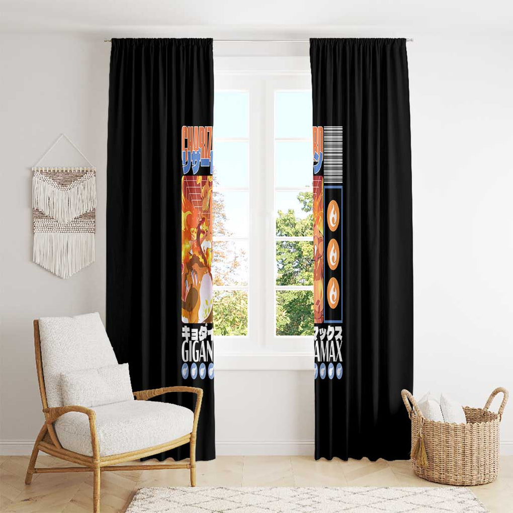 Gigantamax Charizard Poke Window Curtain Japan Anime Style