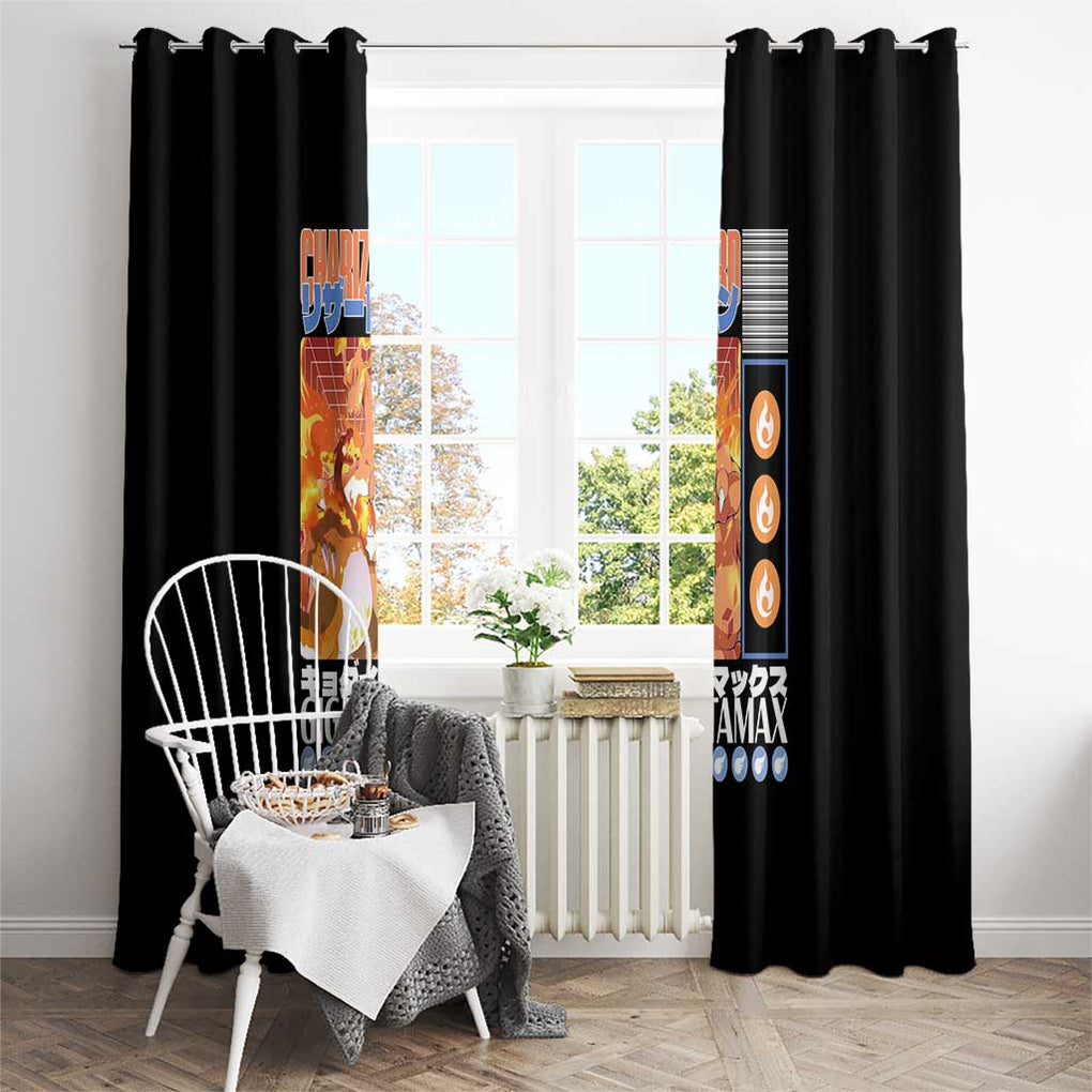 Gigantamax Charizard Poke Window Curtain Japan Anime Style