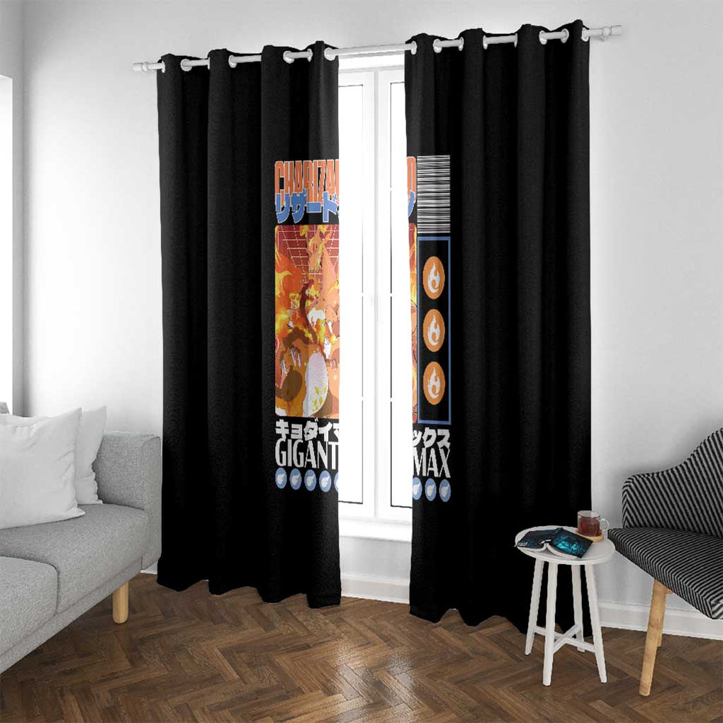 Gigantamax Charizard Poke Window Curtain Japan Anime Style