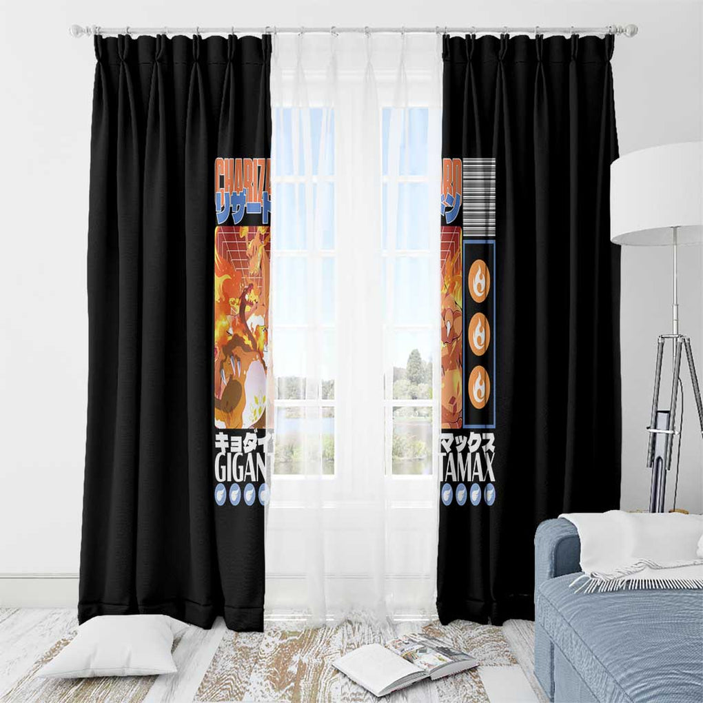 Gigantamax Charizard Poke Window Curtain Japan Anime Style