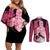 Skinny Majin Buu Couples Matching Off Shoulder Short Dress and Long Sleeve Button Shirt